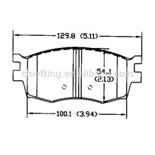 auto freno D1156 58101-1GA00 para KIA HYUNDAI piezas del freno delantero en línea